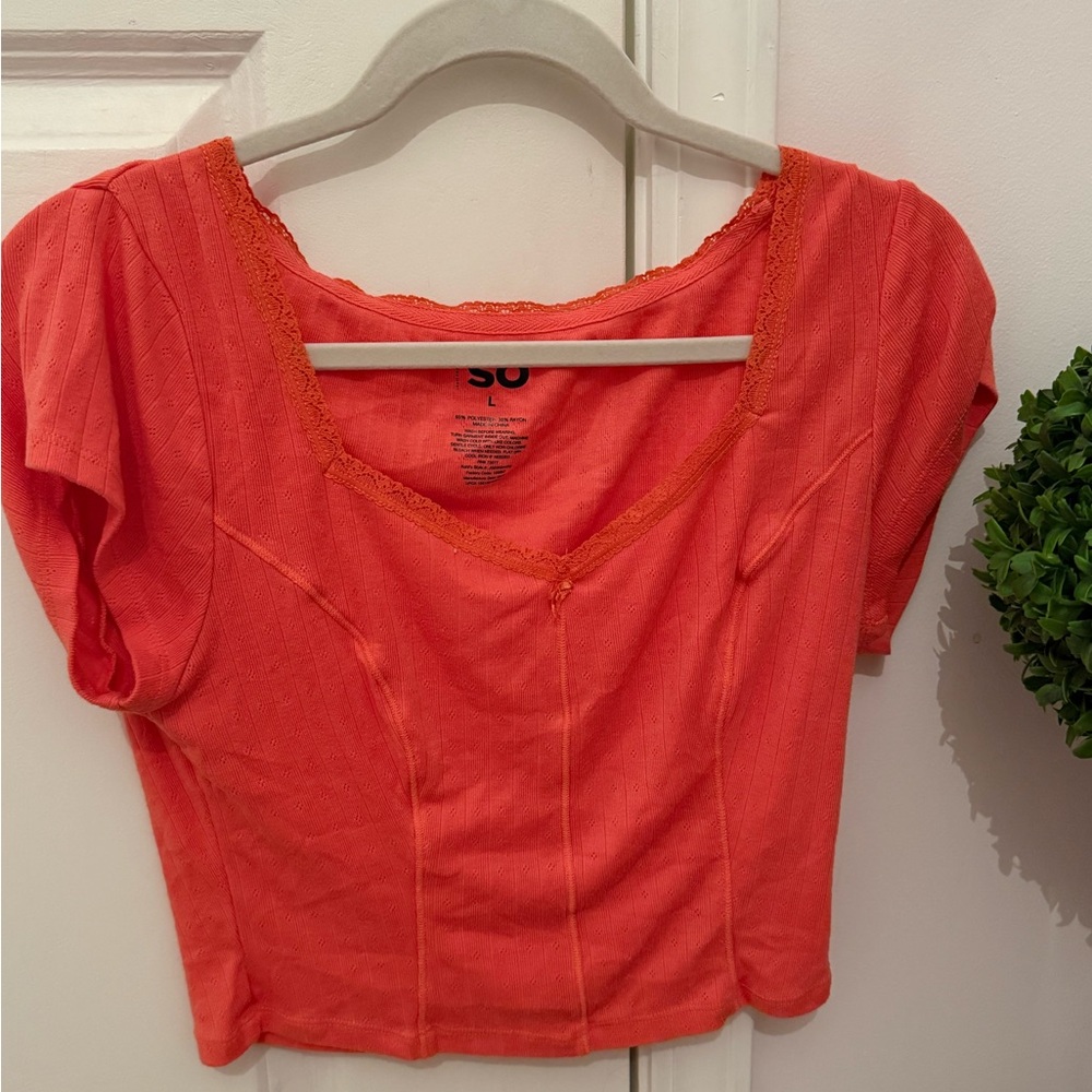 SO Women's Vibrant Coral Blouse